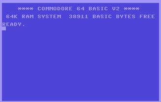 экран Commodore 64 64k
