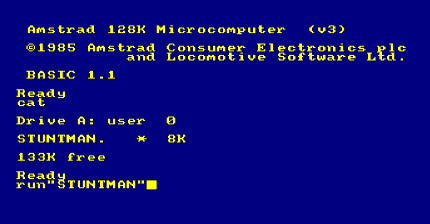 экран Amstrad CPC 128k